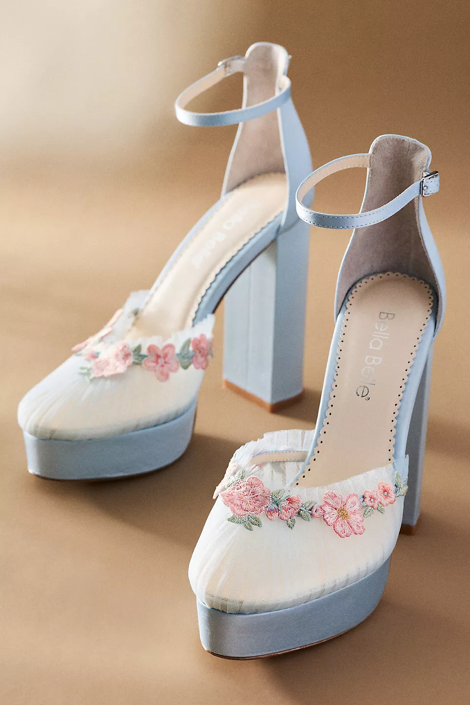 luxury blue wedding heels for the bride