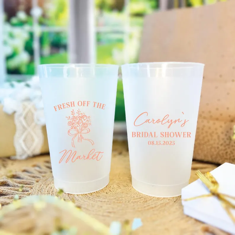 custom bridal shower cups