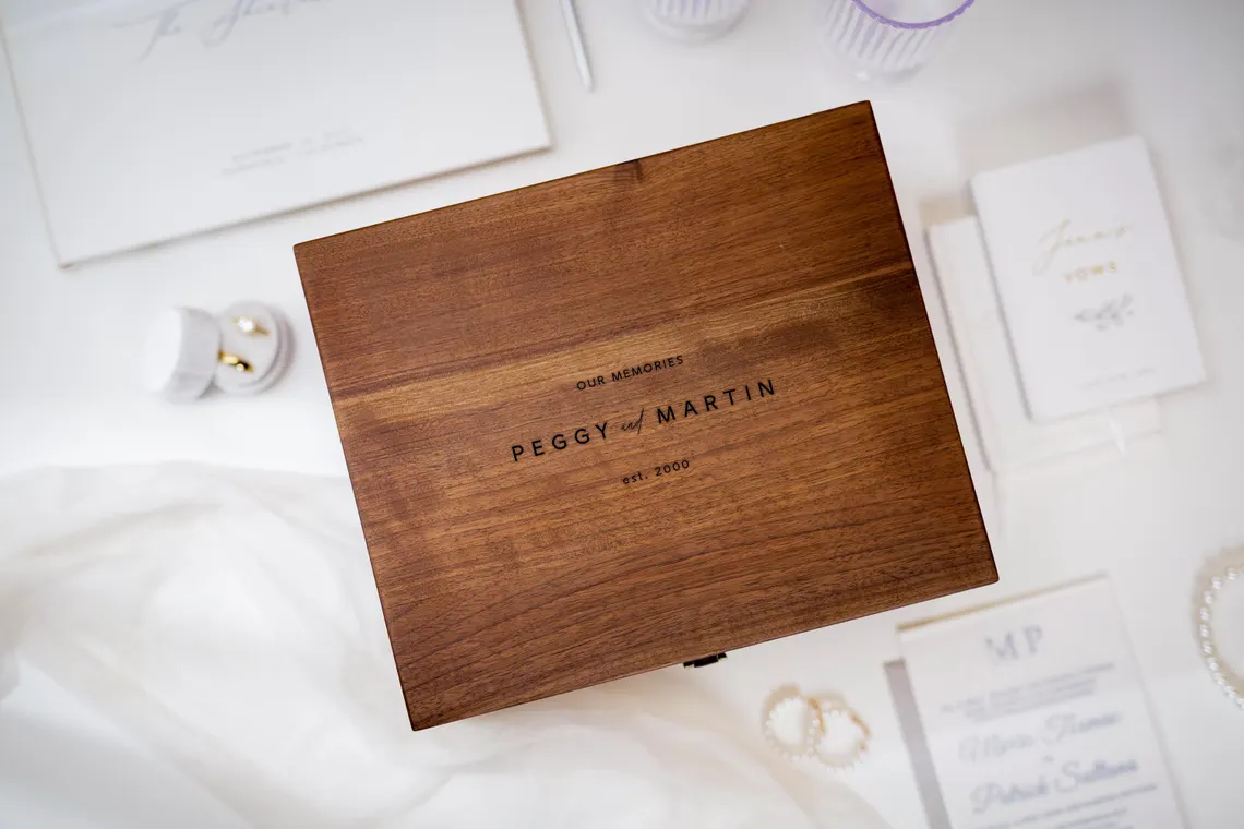 personalized wooden keepsake box wedding gift under $100