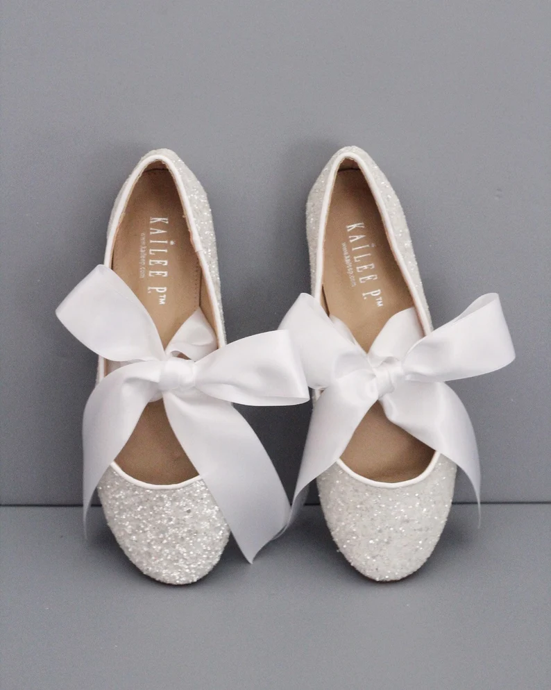 sparkly wedding flats under $100