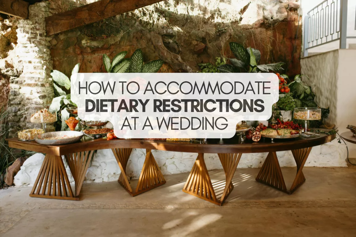 tips to accommodate dietary restrictions at a wedding