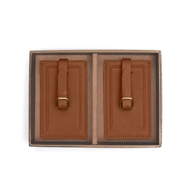 leather luggage tag set wedding gift under $100