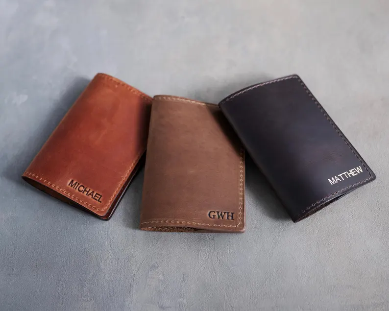 personalized leather passport covers for groomsmen gifts