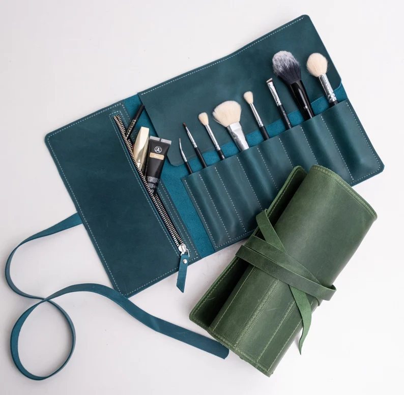 stylish makeup brush holder roll