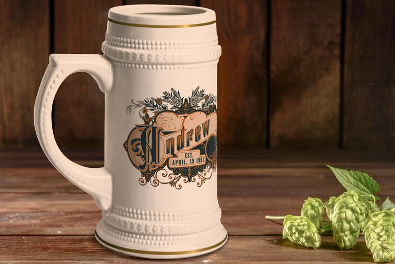 personalized beer stein groomsmen gifts under 50 dollars