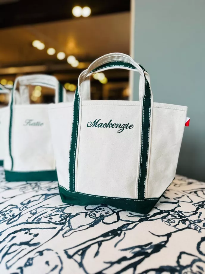 personalized canvas tote bag for practical bridesmaid gifts under $100