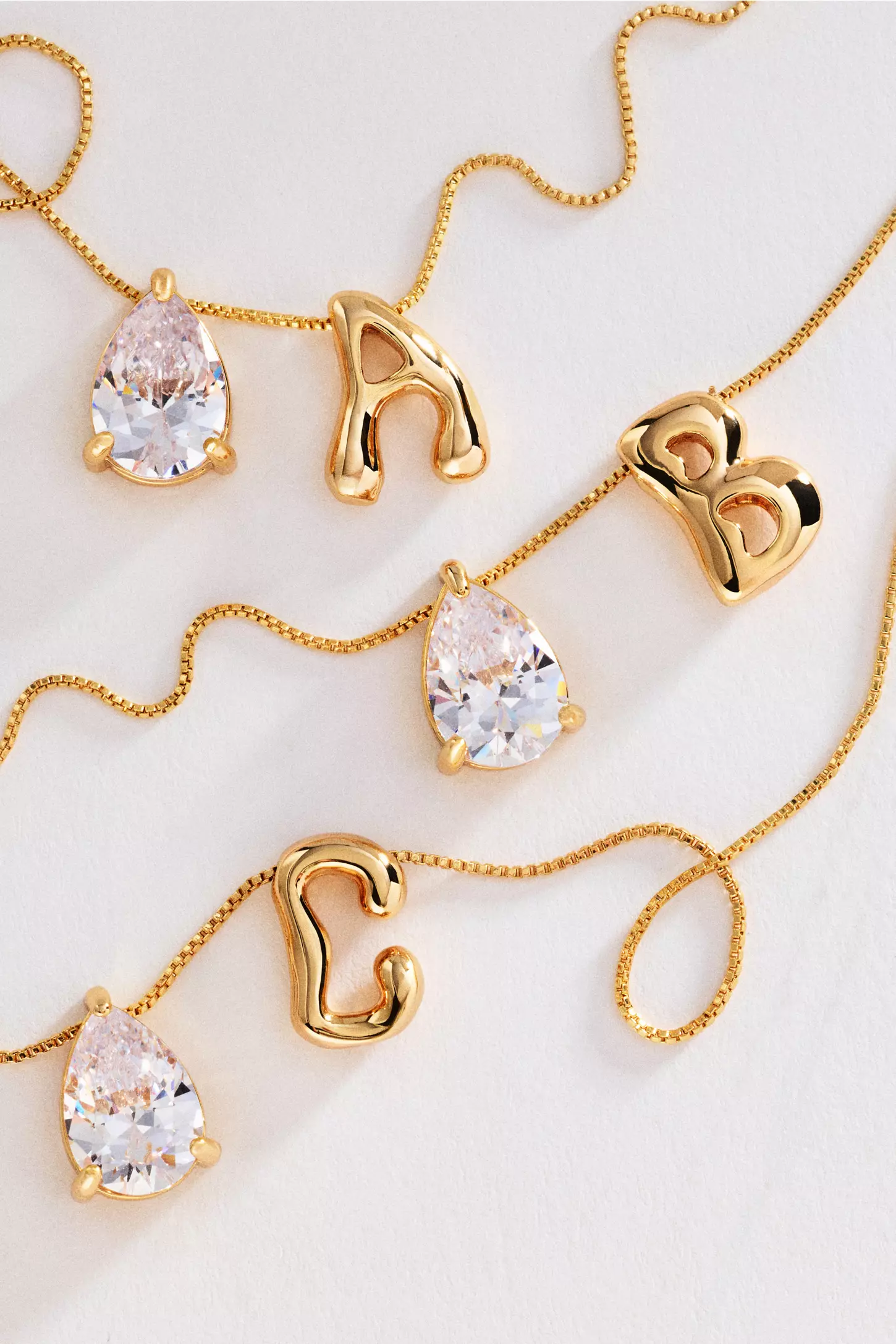 custom bubble letter necklace with stone personalized bridesmaid jewelry