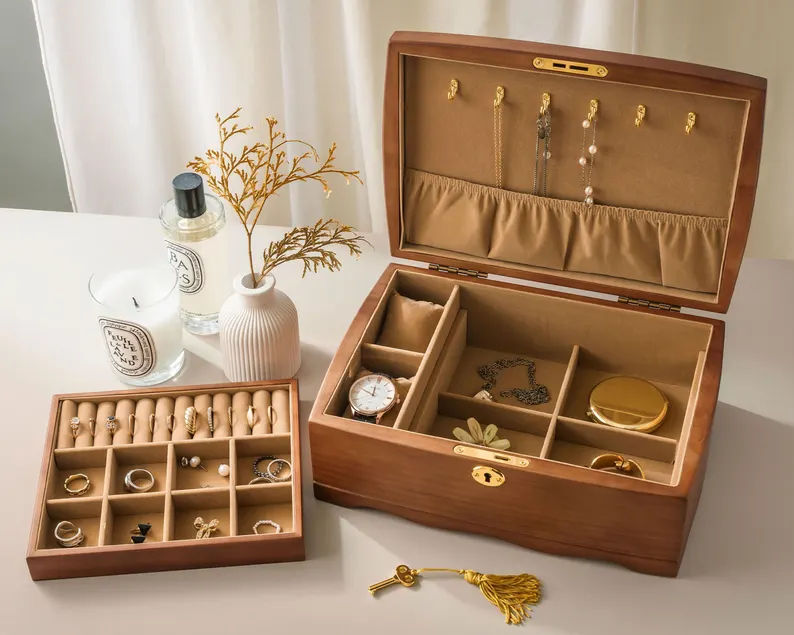 personalized bridesmaid jewelry box keepsake storage for accessories
