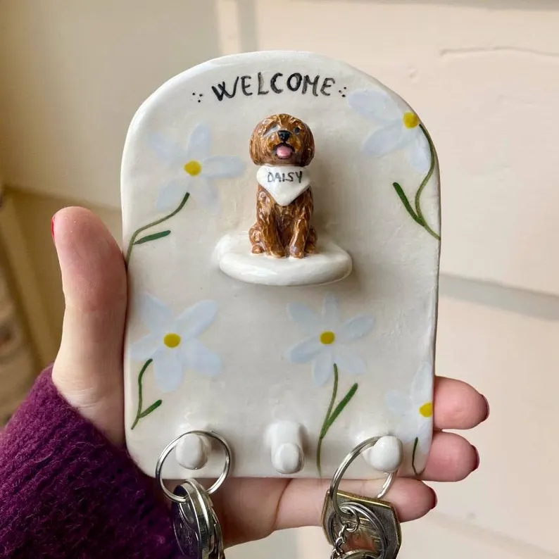 personalized pet ring holder for wedding gift