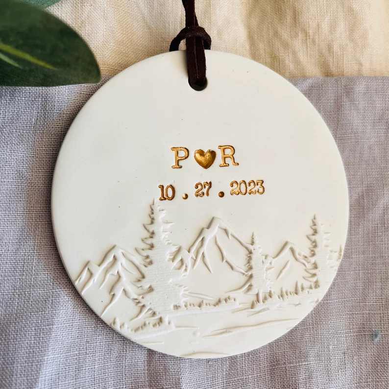 personalized wedding ornament gift for couples