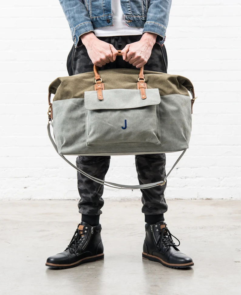personalized weekend bag for groomsmen gifts under 50 dollars