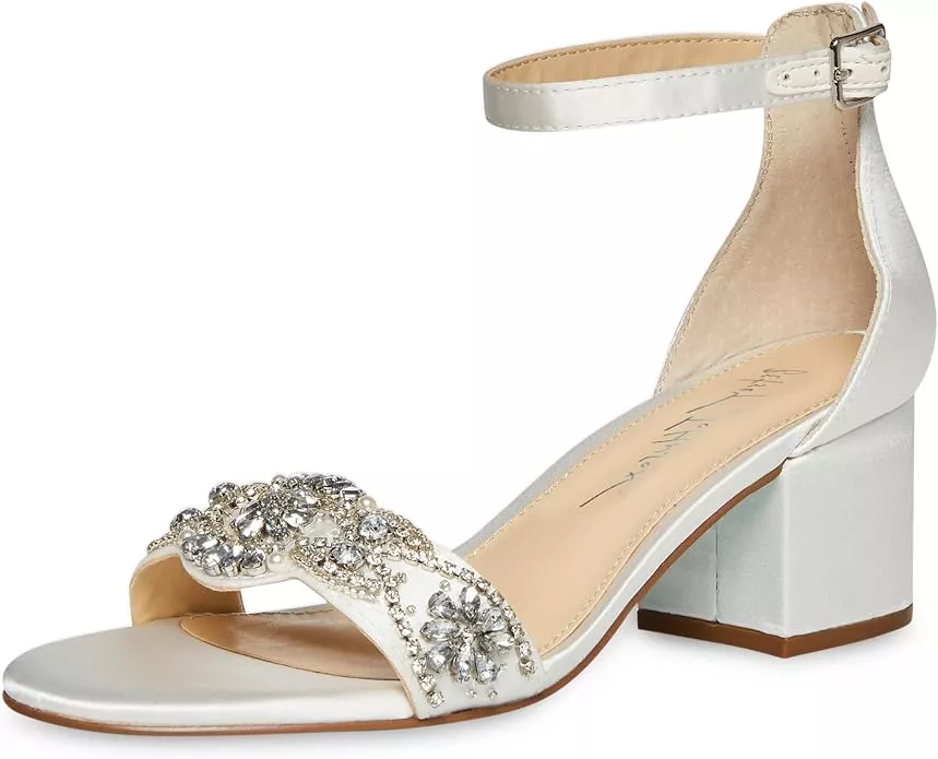 affordable wedding block heels under $100