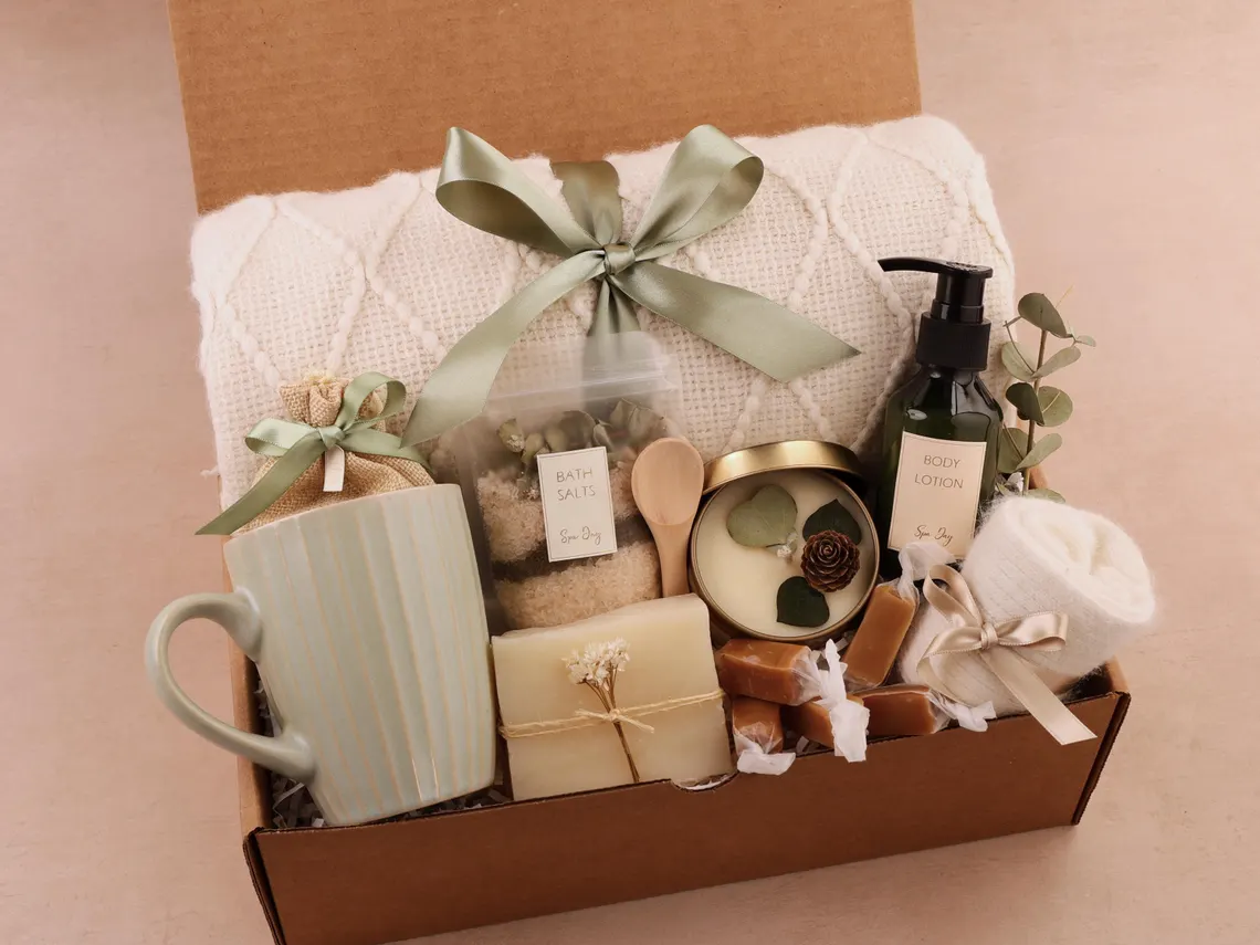spa basket for wedding gift under 100 dollars