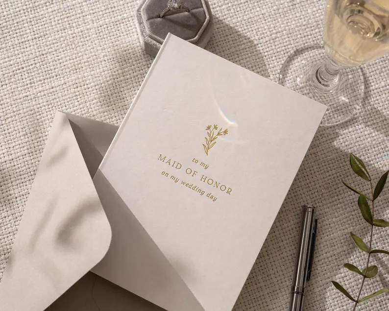 maid of honor card to include with your gift