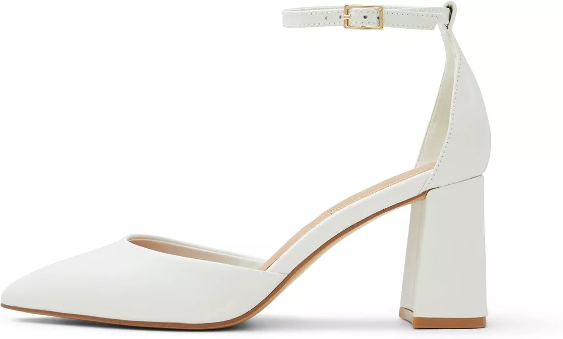 chic wedding block heels under 100 dollars