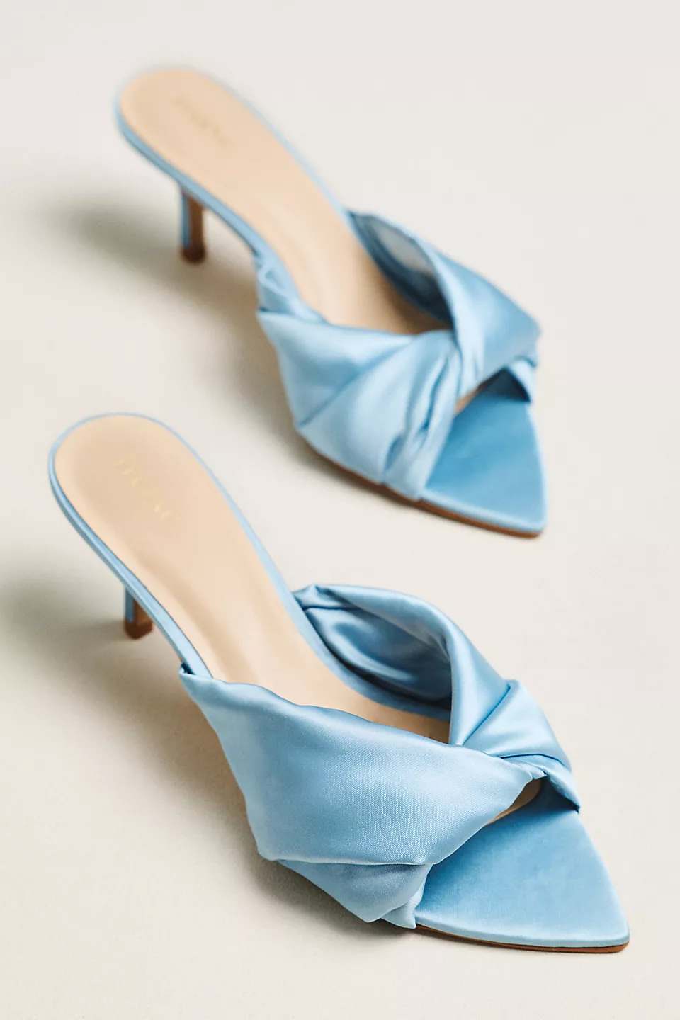 wedding shoes in different colors including blue as something blue for the bride