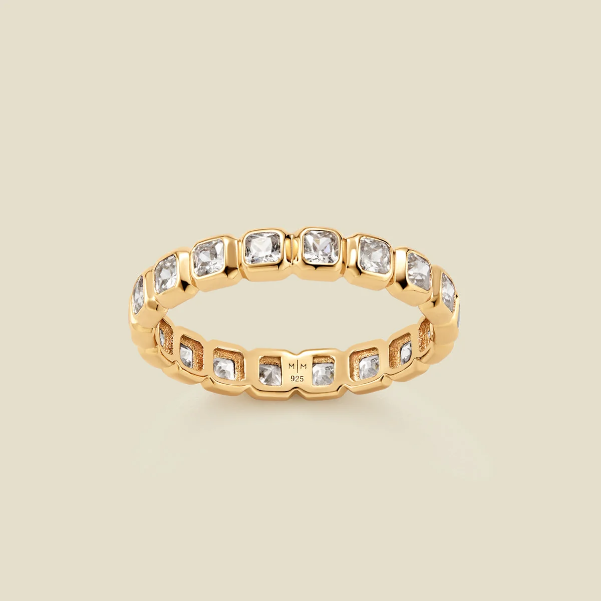 birthstone eternity wedding band for bride