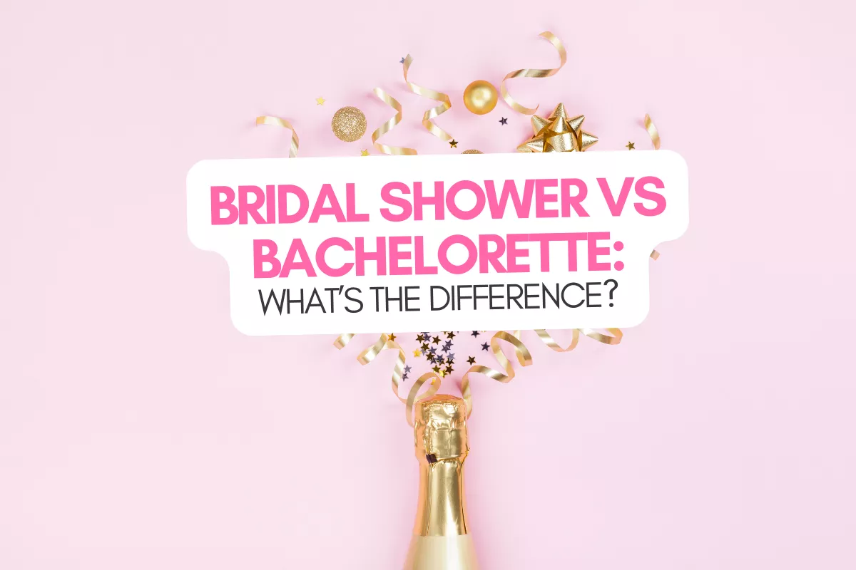 bridal shower vs bachelorette party comparison with bride celebrating with family and friends