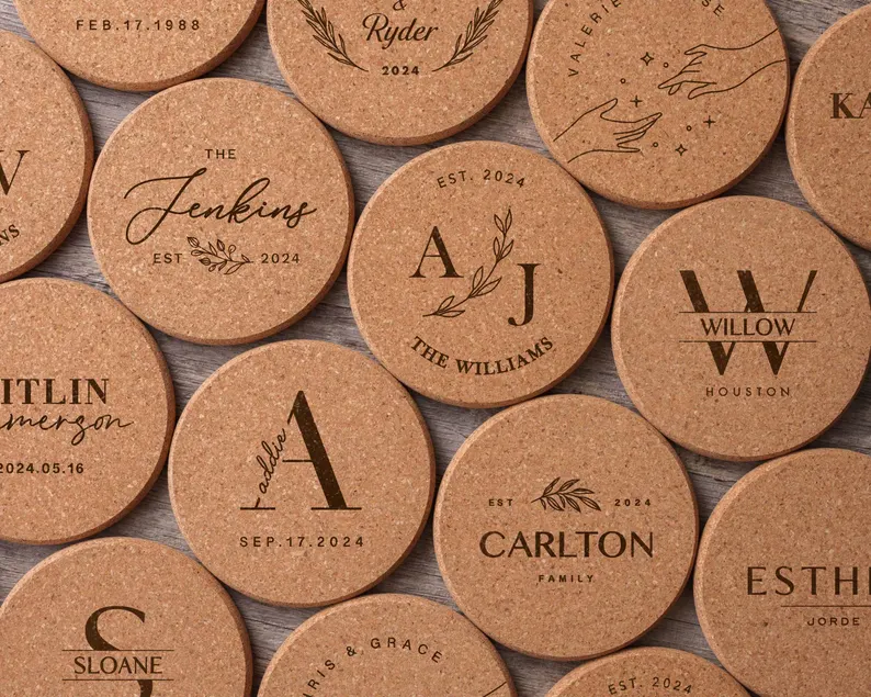 coaster wedding favors