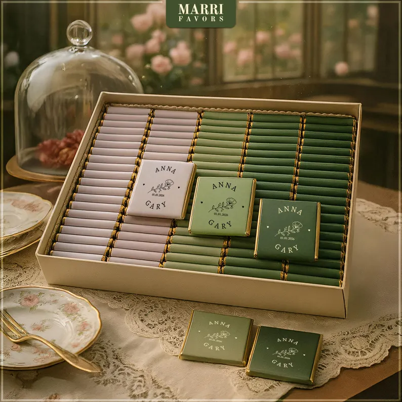 chocolate wedding favors