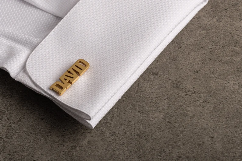 custom name cufflinks for personalized groomsmen gift ideas