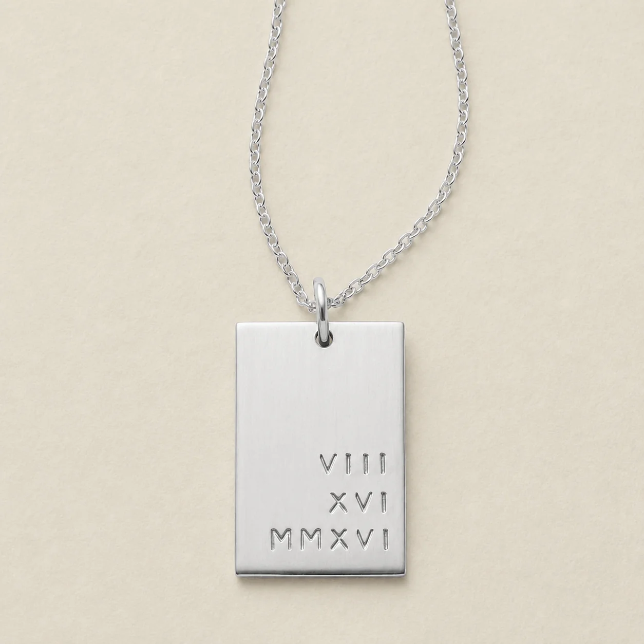 personalized wedding date necklace for the bride