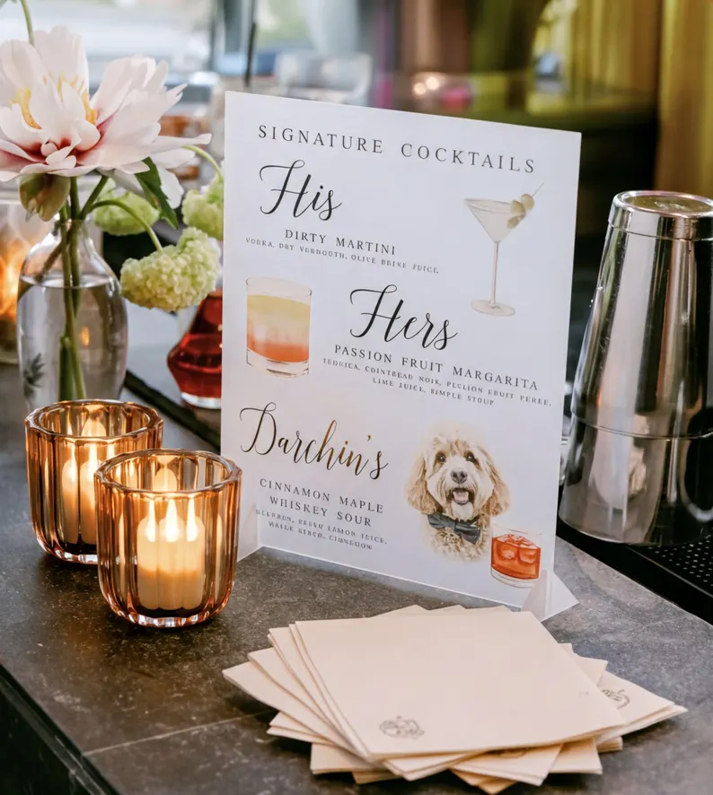 bar decor setup for wedding reception