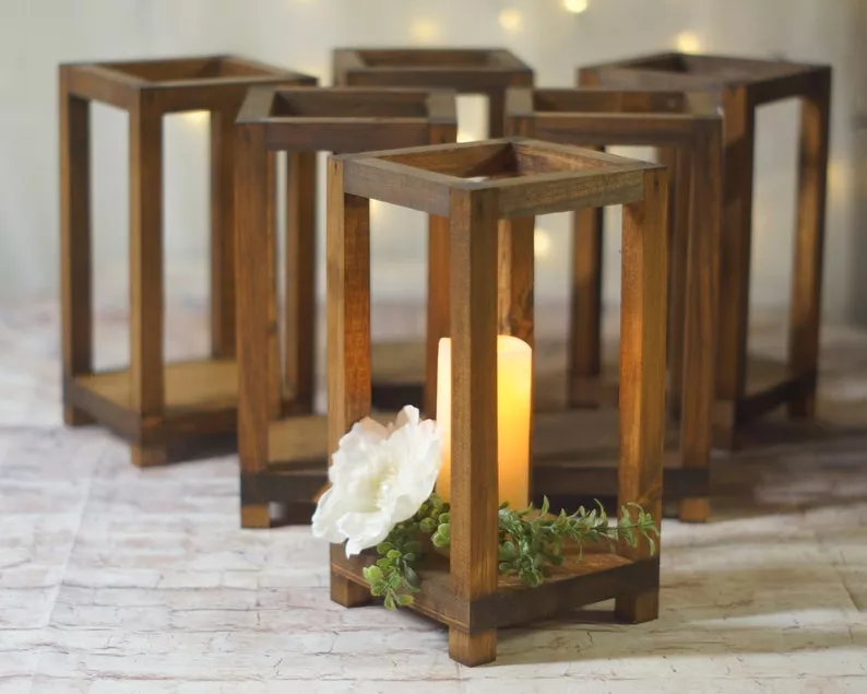 wedding reception lanterns for table decor and centerpieces