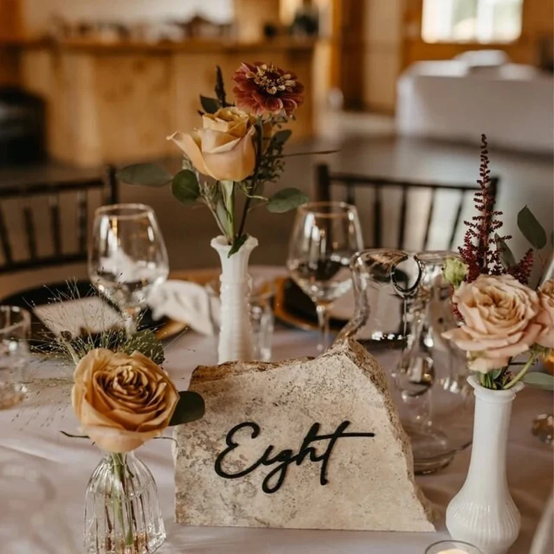 decals for stone table numbers