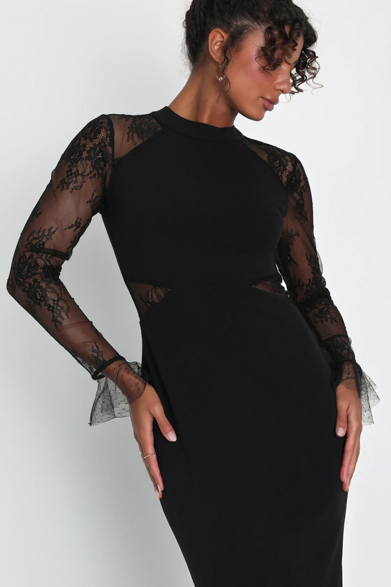 lace long sleeve modest bridesmaid dress