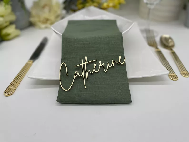 acrylic name wedding place cards