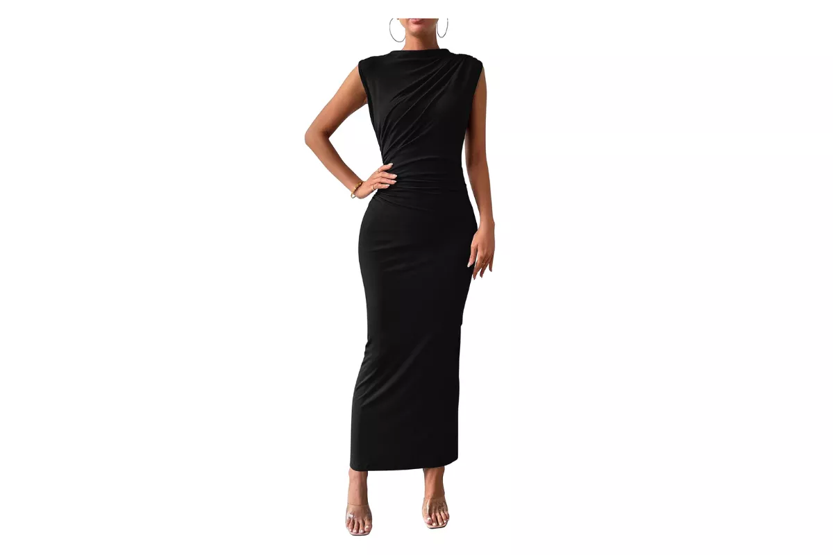black maxi dress bridesmaids can wear again