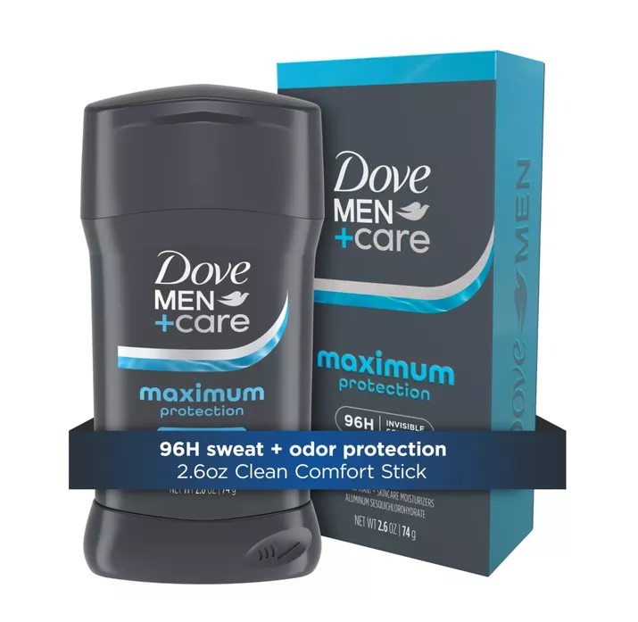 Dove Men+Care Maximum Protection antiperspirant for a groom