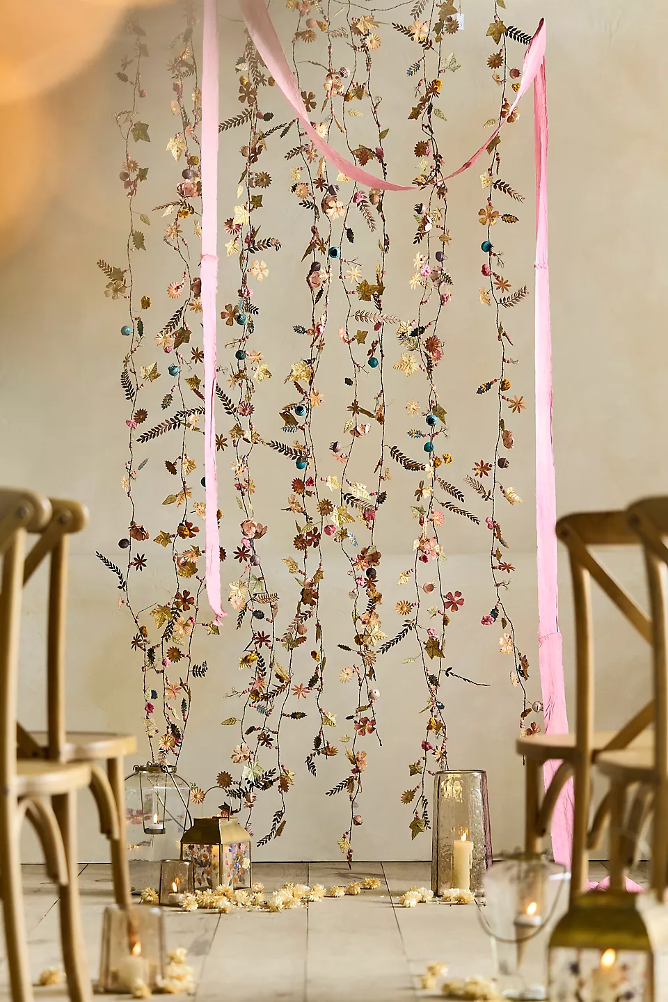 dried flower garland