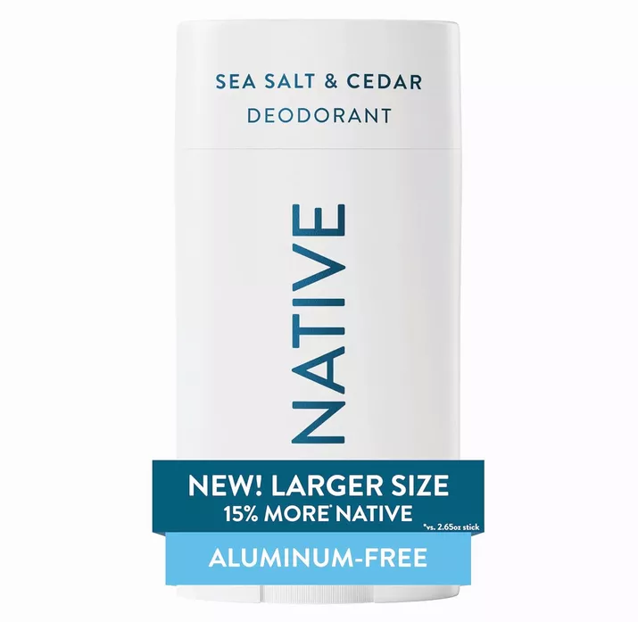 Native aluminum-free deodorant for a groom