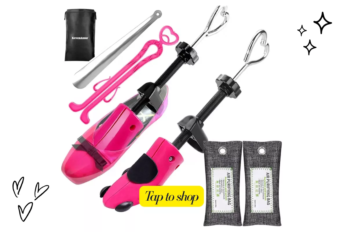 shoe stretcher for making tight wedding shoes more comfortable