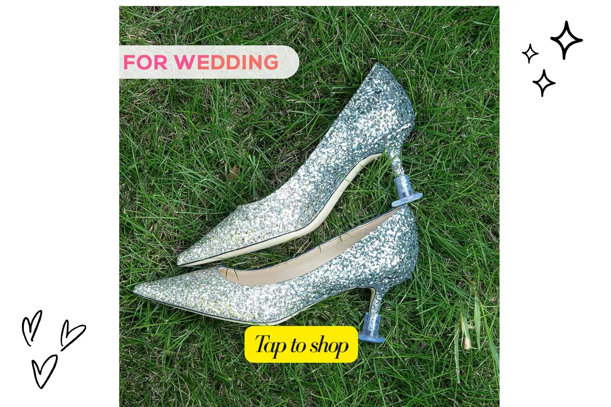 heel protectors for wearing wedding shoes on grass