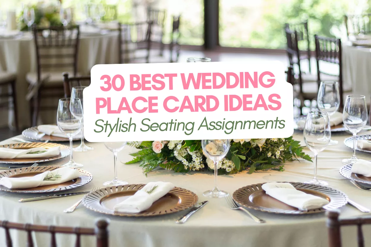 creative wedding place card ideas on reception tables