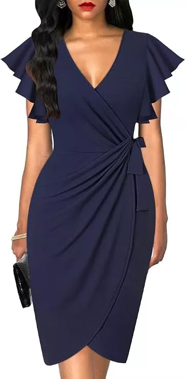 short amazon wedding guest dress for cocktail dress code