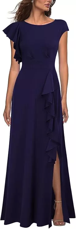 Elegant formal wedding guest dress from Amazon