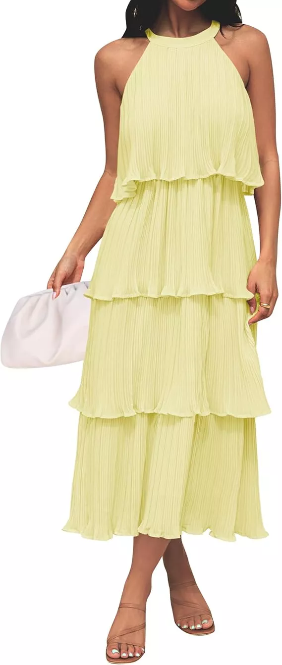 Spring wedding guest dress from Amazon