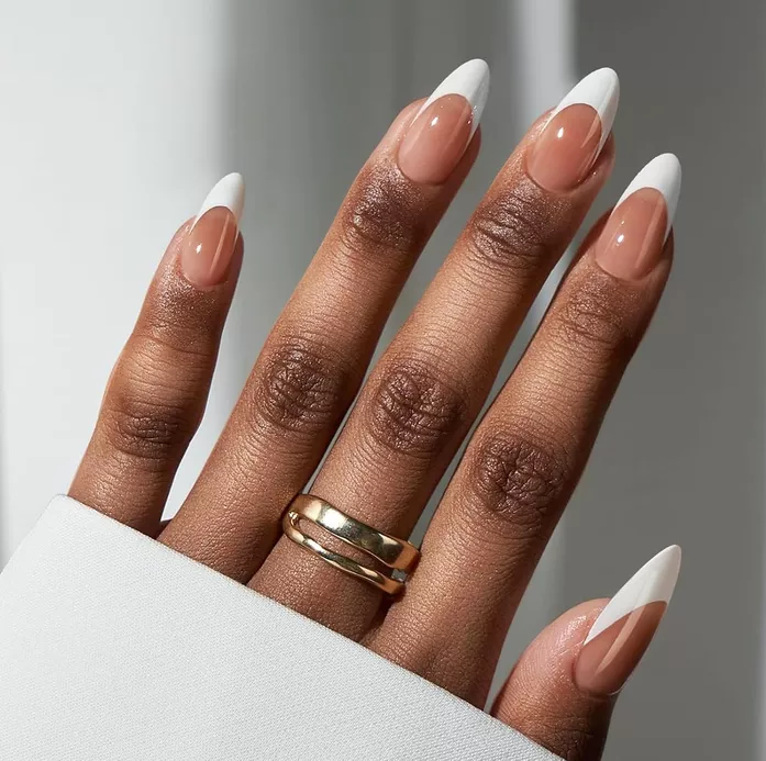 classic french manicure wedding nails