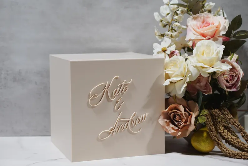Engagement party card box
