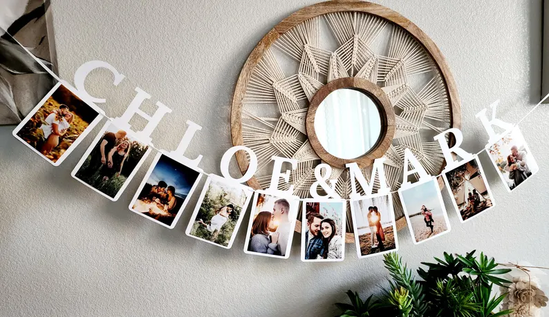 Engagement party photo banner