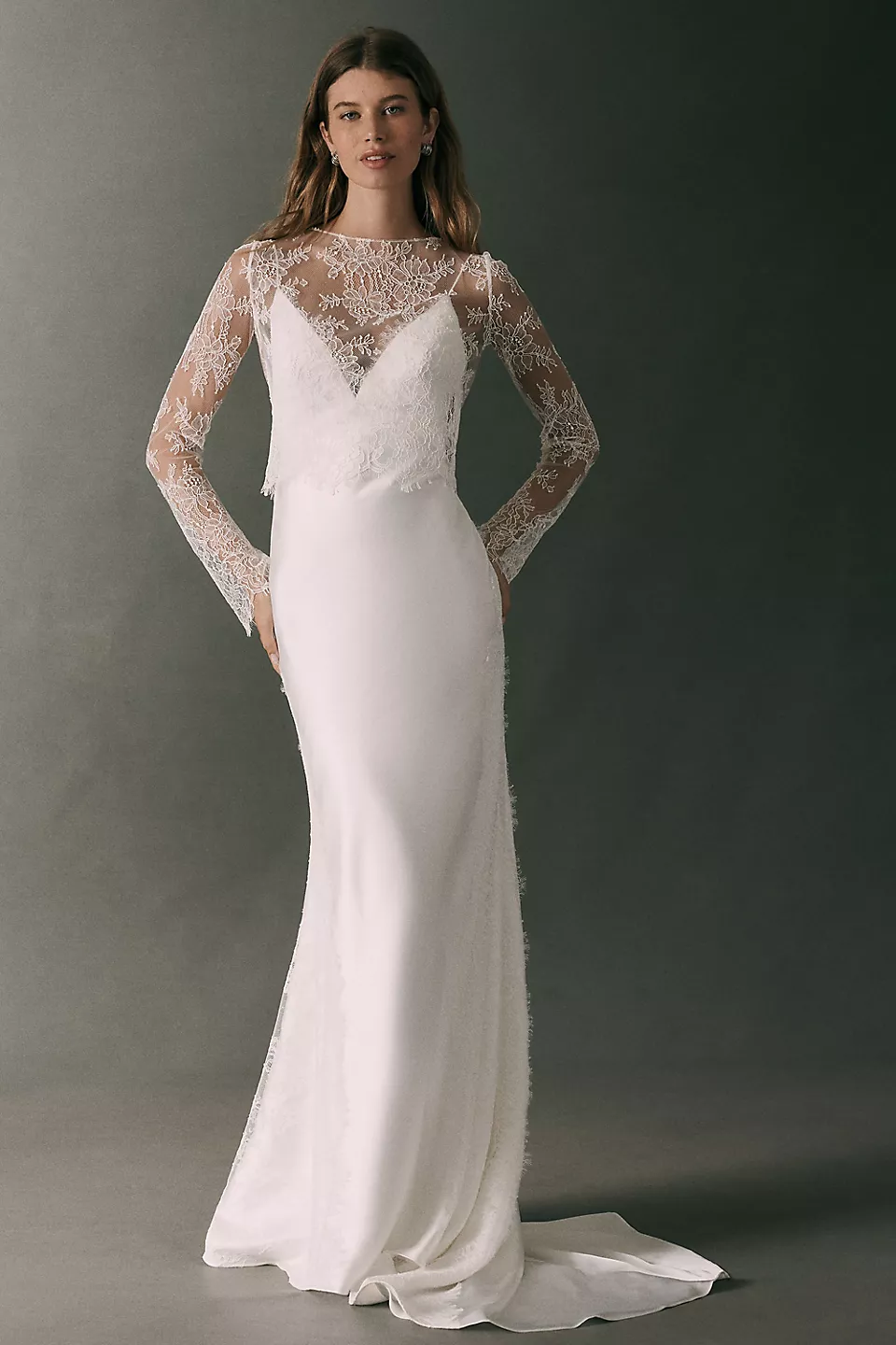Jenny Yoo Renata lace wedding dress topper