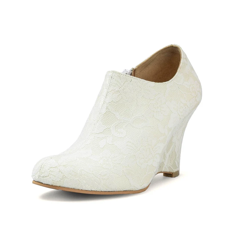 Lace wedding boot on Etsy