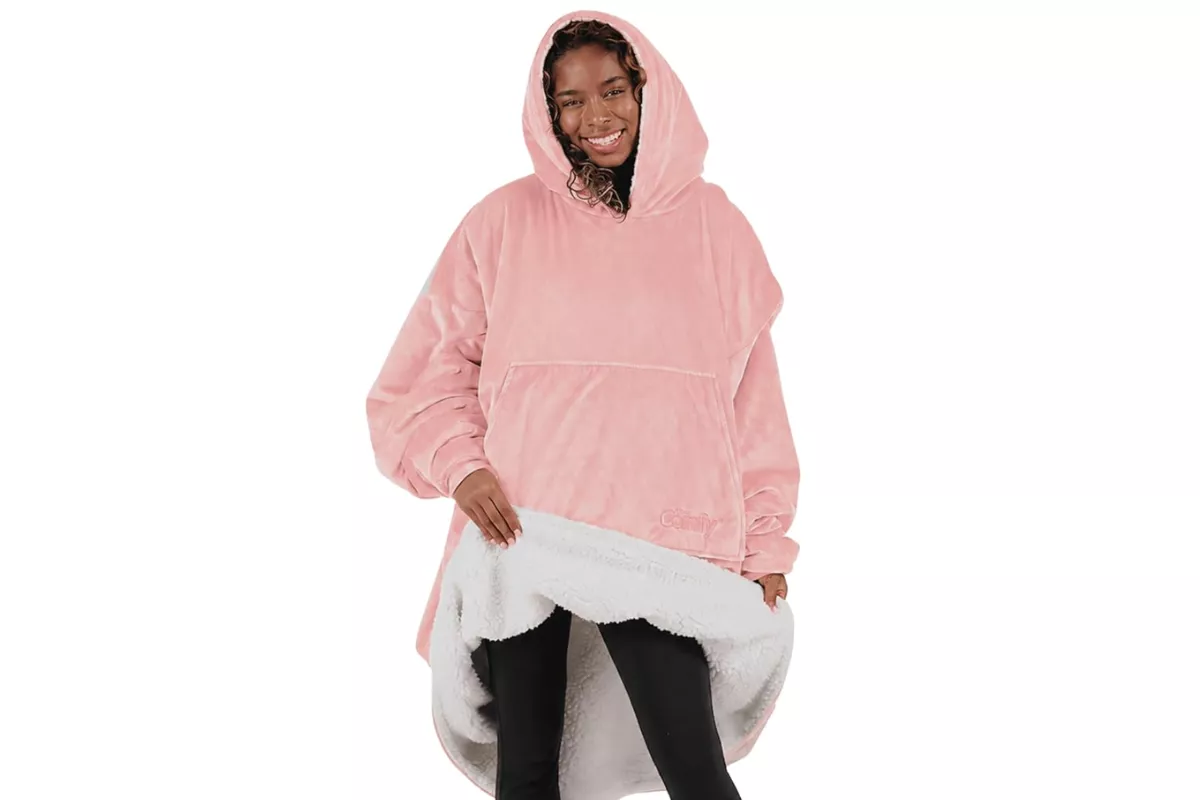 The Comfy wearable blanket with hood