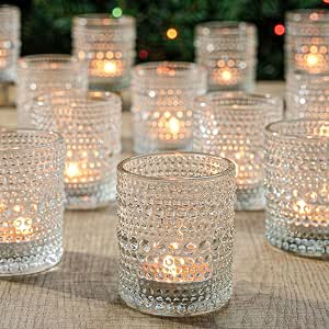 Glass votive candle holders