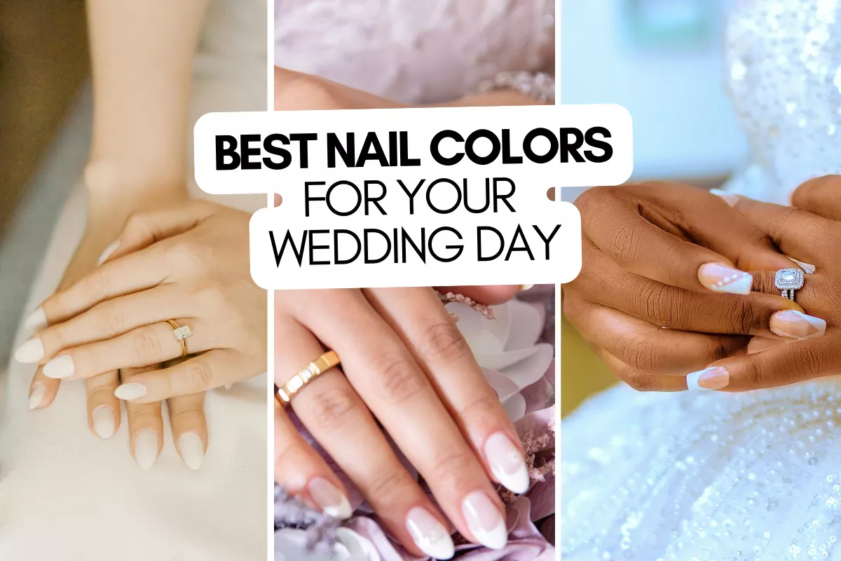 wedding nail colors for brides