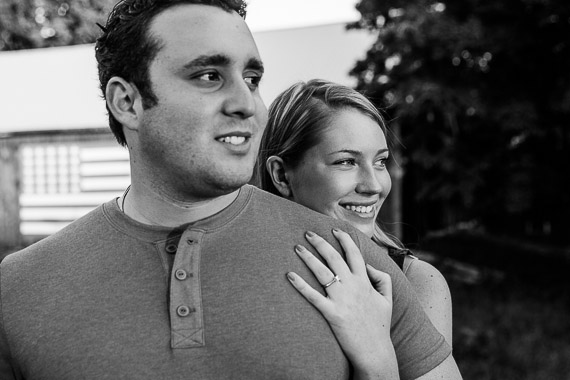 Annie & Josh's Engagement - engaged couple smiling